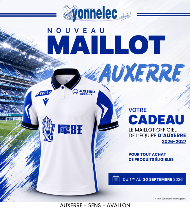 Retrouvez nos maillots pour tout achat de produits éligibles