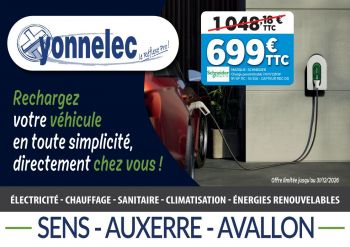 Rechargez votre véhicule en toute simplicité, directement chez vous ! - Yonnelec Sens 89