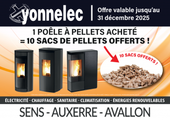 Un poêle à pellets, et déjà votre stock de sacs assuré ! - Yonnelec Sens 89