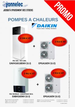 Promotion pompes à chaleurs